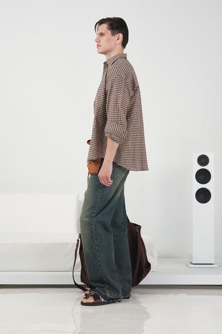 Oversized Karierte Baumwollhemd - Image 2