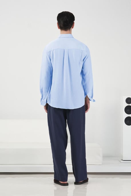 Regulär geschnittenes Button-Up Popeline-Hemd - Image 3
