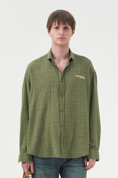 Herren Karo Button-Up Hemd - Image 2