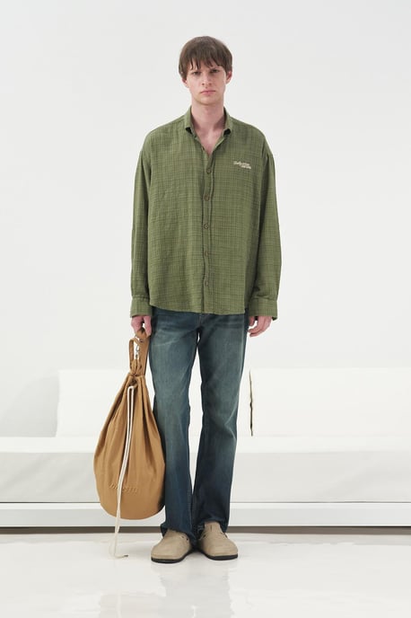 Herren Karo Button-Up Hemd - Image 3