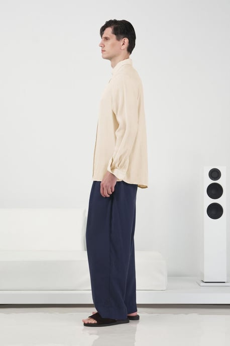 Langarm-Button-Up Tencel-Hemd - Image 4