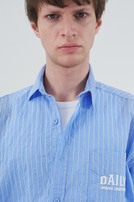 Gestreiftes Langarmshirt für Herren mit Stickerei - Image 4
