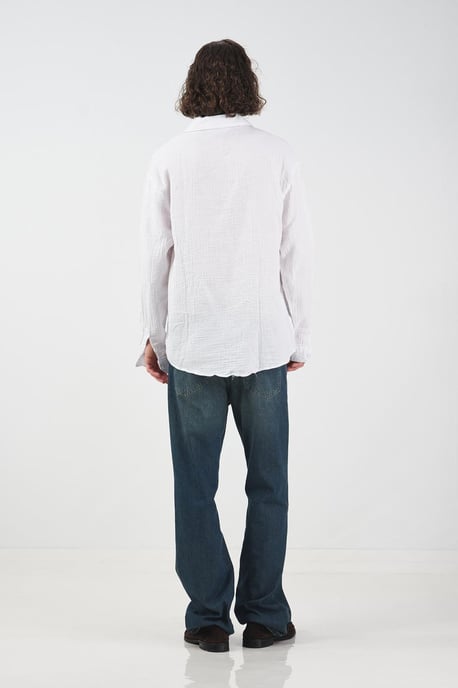 Entspanntes Passform Texturiertes Langarmshirt - Image 2