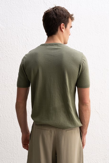 Herren Rundhals-Rippenshirt - Image 2
