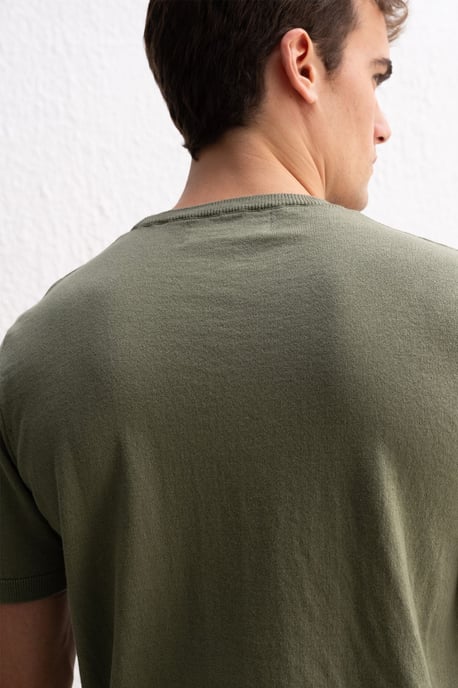 Herren Rundhals-Rippenshirt - Image 3