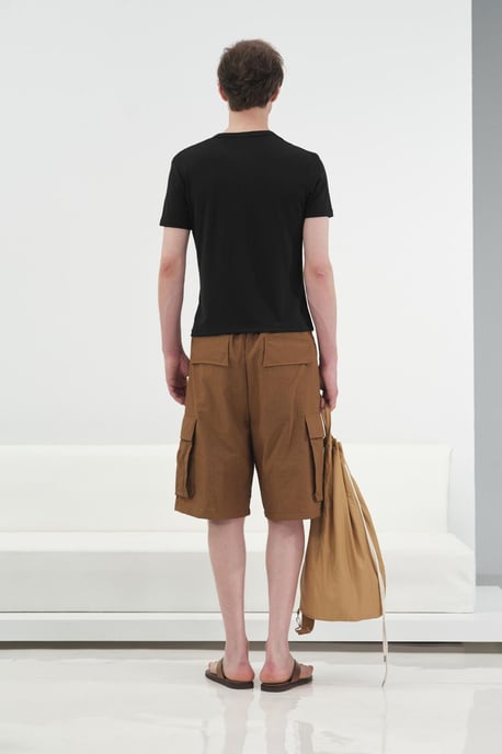 Slim Fit Rundhals Baumwoll-T-Shirt - Image 4
