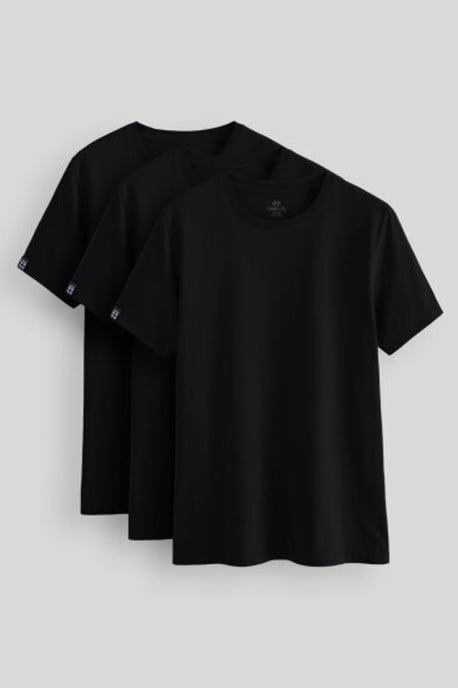 Komfort Fit Rundhalsausschnitt T-Shirt - Image 1