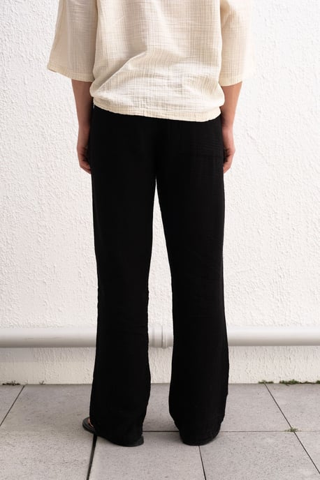 Herren Baumwollweite Hose mit Kordelzugbund - Image 4