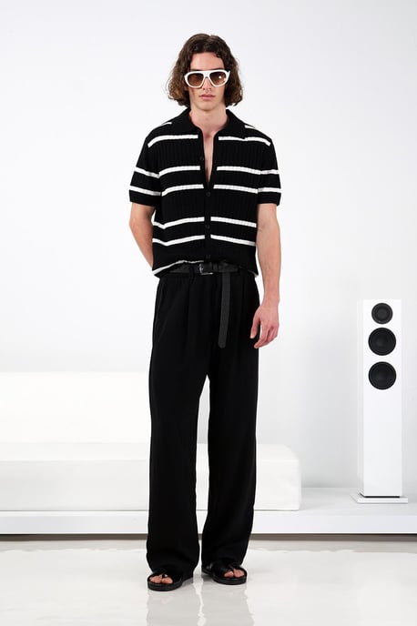 Weite, gefaltete Hose - Image 1