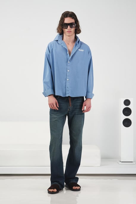 Besticktes Textdruck Langarmshirt - Image 3