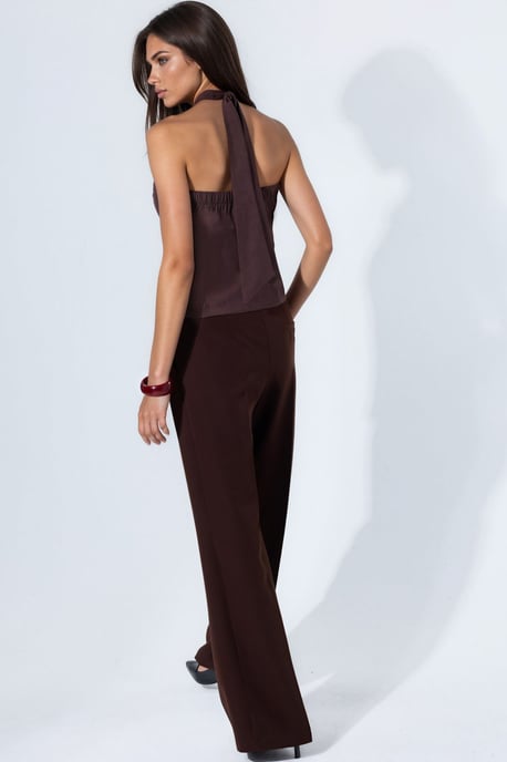 Modal-Mix Halter-Tie Fitted Weste - Image 4
