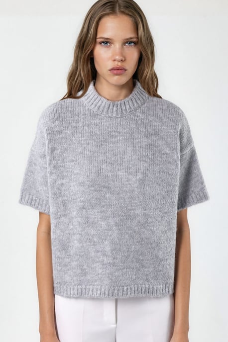 Lässiger Crew-Neck Strickpullover - Image 5