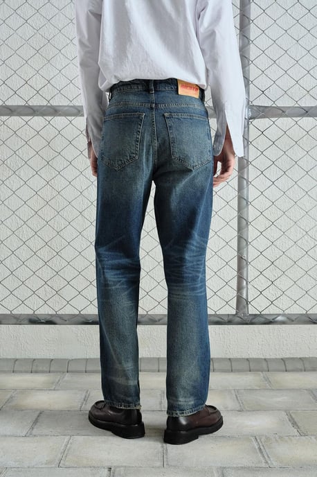 Herren Mid-Waist Geradeleg-Denim-Jeans - Image 3