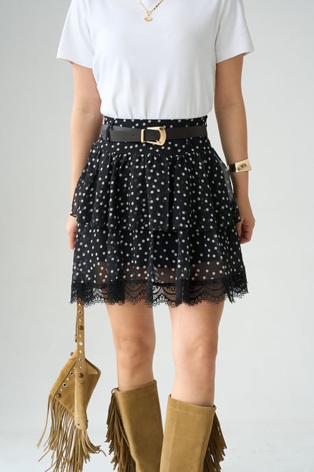 Volant-Minirock mit Gürteldetail - Image 2