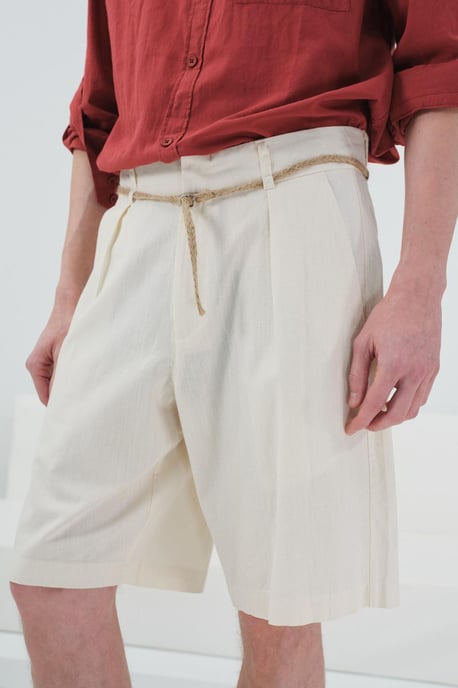 Hochtaillierte Relaxed Fit Shorts - Image 4