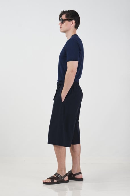 Chino-Style weite lange Shorts mit Kordelzugbund - Image 2