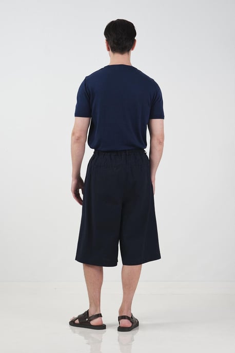 Chino-Style weite lange Shorts mit Kordelzugbund - Image 3