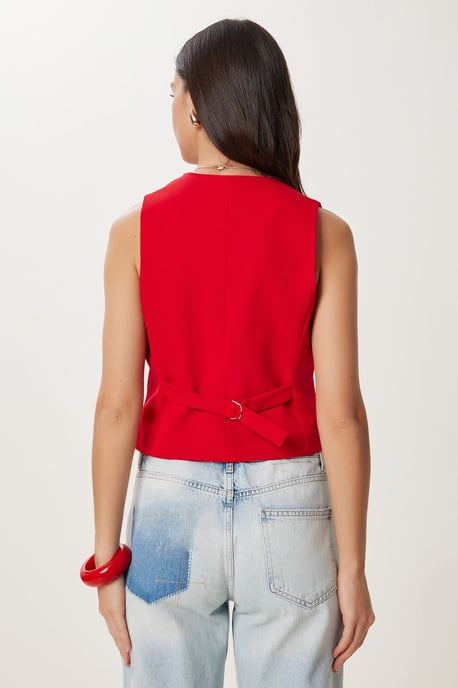 Crop-Button-Weste - Image 3