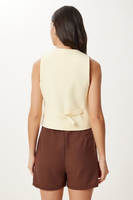 Crop-Button-Weste - Image 5