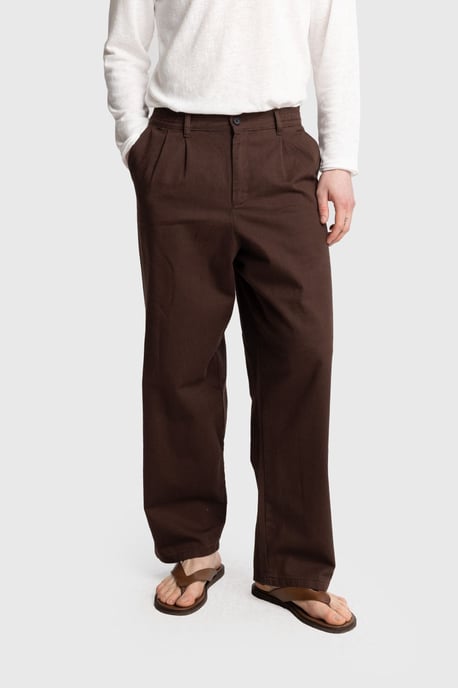 Herren Regular Fit Falten-Gabardine-Hose - Image 2