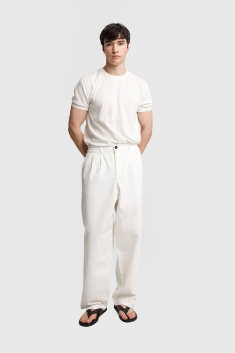 Herren Regular Fit Falten-Gabardine-Hose - Image 3