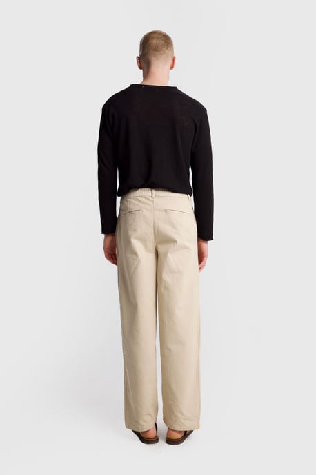 Herren Regular Fit Falten-Gabardine-Hose - Image 4