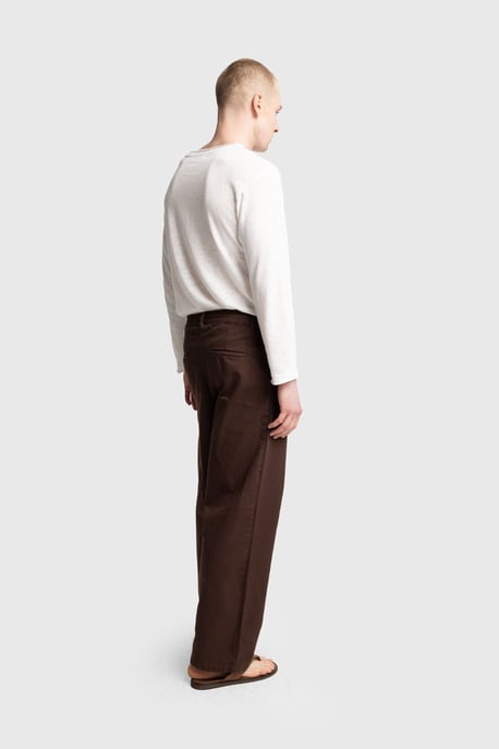 Herren Regular Fit Falten-Gabardine-Hose - Image 5
