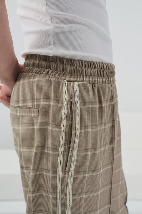 Karierte Geradeleg-Hosen mit Elastischem Bund - Image 6