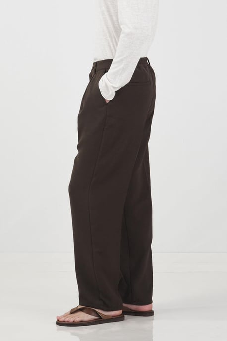 Gerade geschnittene gefaltete Hose - Image 5