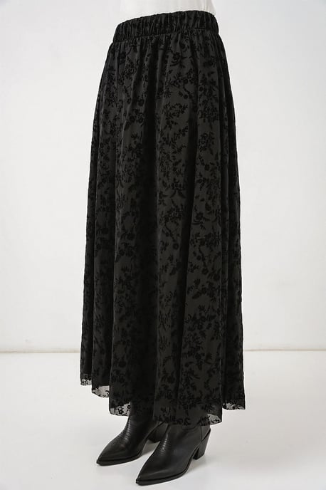 Blumenkleid Hohe Taille Maxi-Rock - Image 4