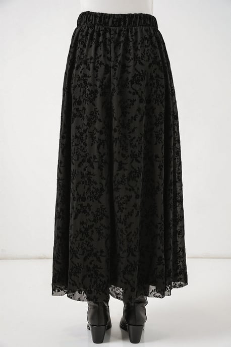 Blumenkleid Hohe Taille Maxi-Rock - Image 6