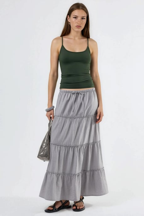 Fitted U-Hals Stricktanktop - Image 2