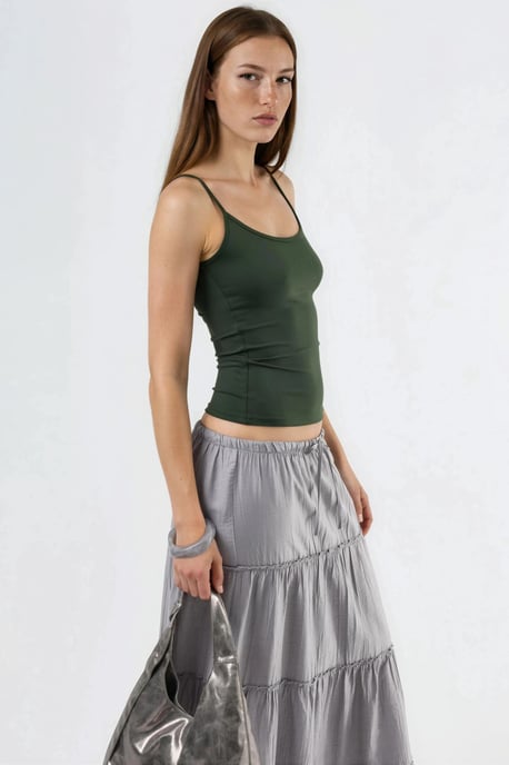 Fitted U-Hals Stricktanktop - Image 4
