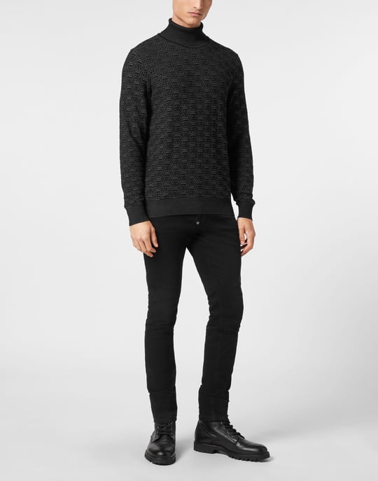 Rollkragenpullover Monogram - Image 4