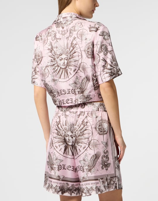 Cropped Bow Shirt Butterfly Tattoo - Image 5
