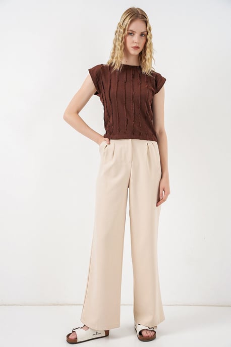 Strukturierte Ripp-Strick-Bluse - Image 2