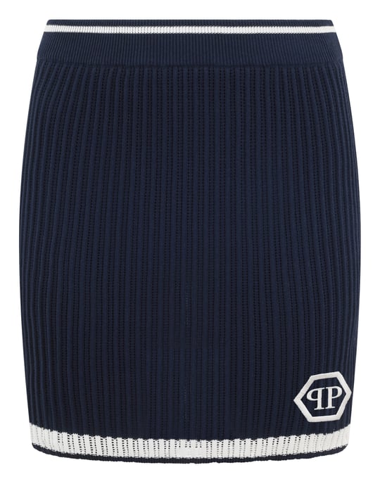 Knitted Mini Skirt Hexagon - Image 1