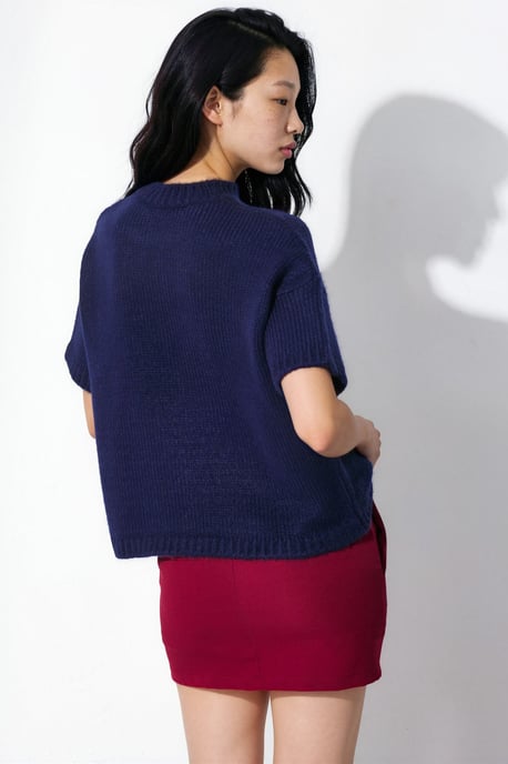 Lockerer Crew-Neck Strickpullover - Image 3
