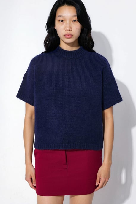 Lockerer Crew-Neck Strickpullover - Image 5