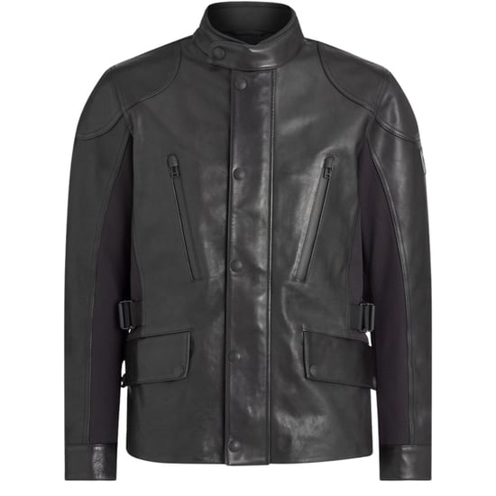 Belstaff Mailstrom Schwarze Motorradlederjacke - Image 1