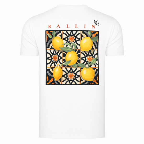 Ballin Est. 2013 Orange Backprint Shirt  Weiss - Image 2