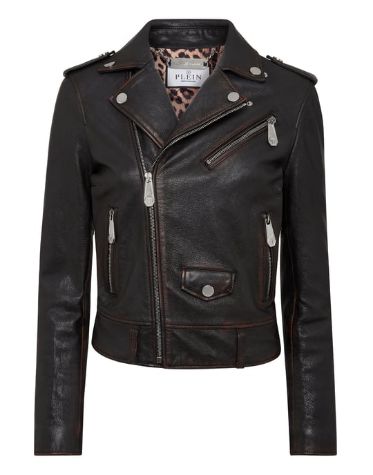 Leder Biker-Jacke - Image 1