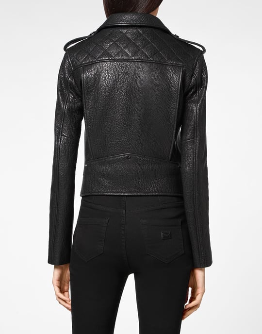 Leder Biker-Jacke Iconic Plein - Image 5