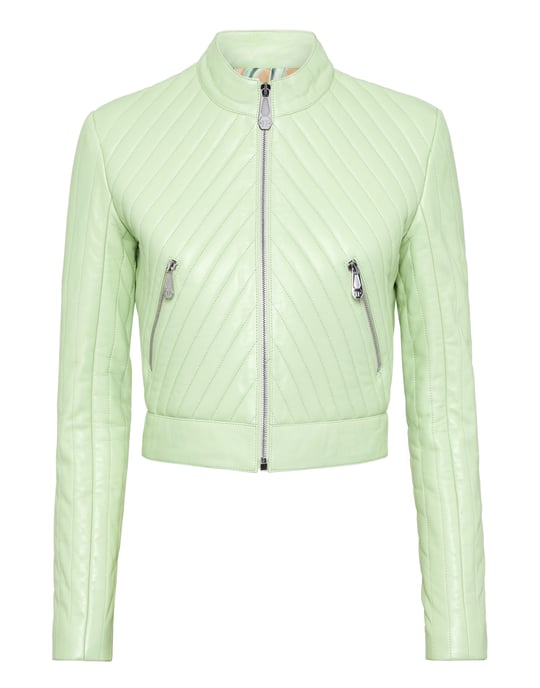 Leder Biker-Jacke Flame - Image 1