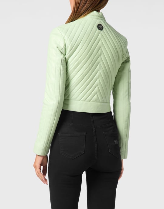 Leder Biker-Jacke Flame - Image 5