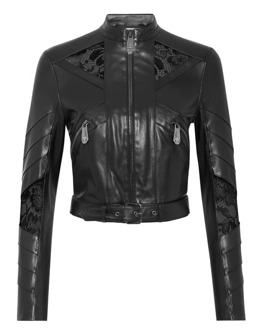 Leder Biker-Jacke - Image 1