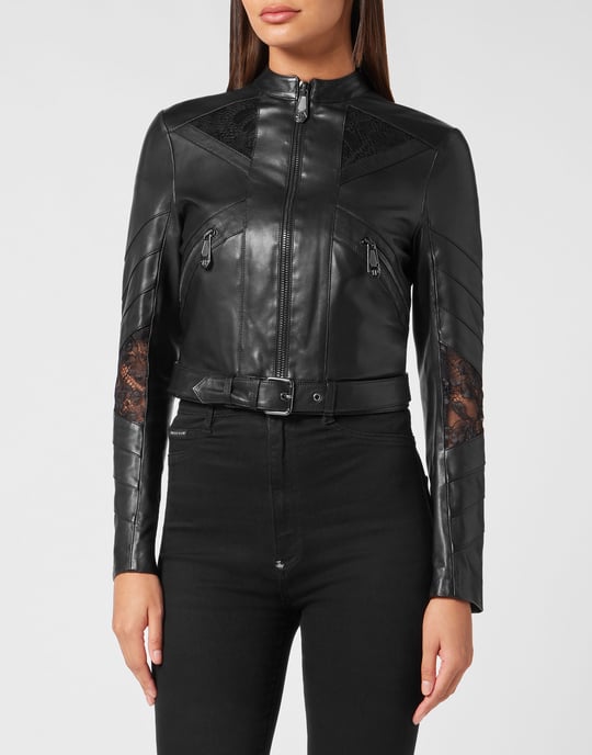 Leder Biker-Jacke - Image 2