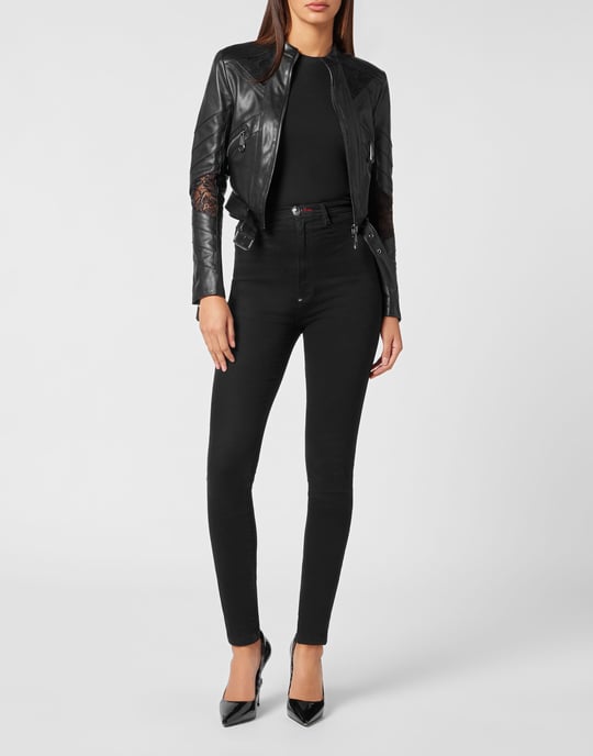 Leder Biker-Jacke - Image 3