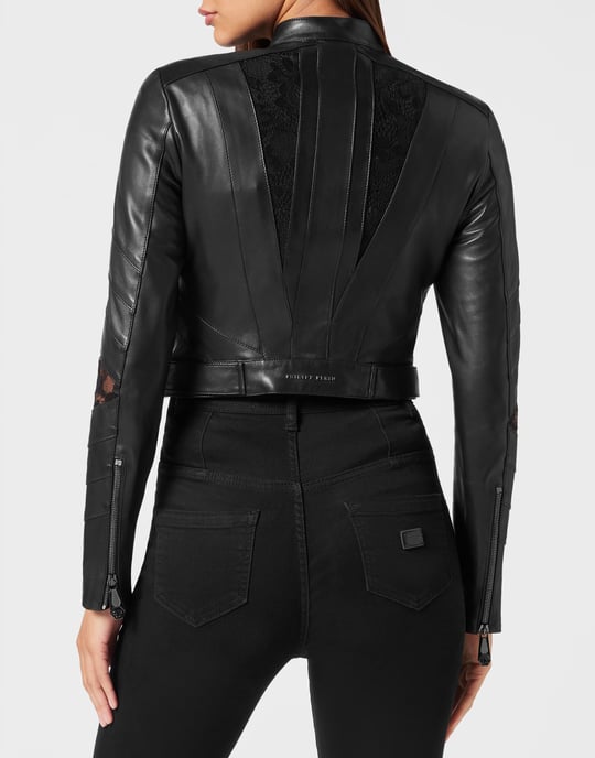 Leder Biker-Jacke - Image 4