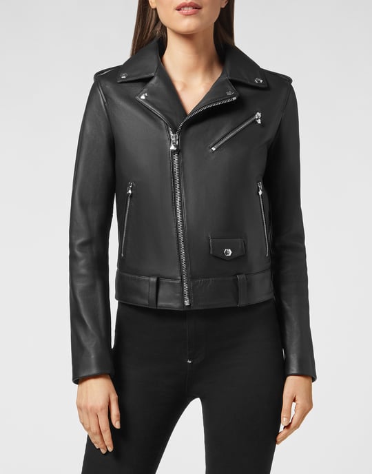 Leder Biker-Jacke - Image 2
